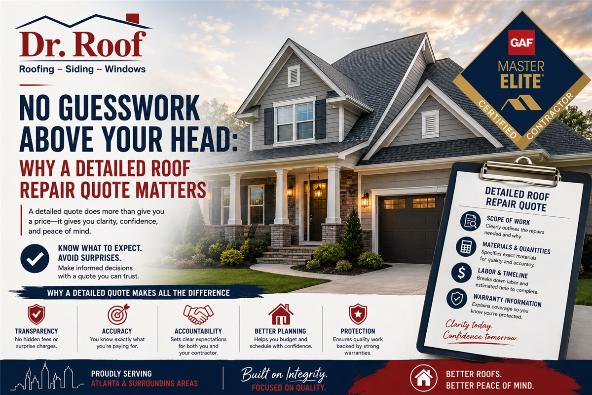 No Guesswork Above Your Head: Why a Detailed Roof Repair Quote Matters