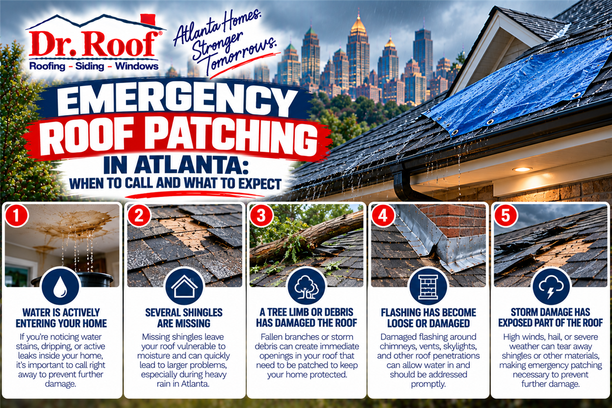 Emergency Roof Patching in Atlanta: When to Call and What to Expect