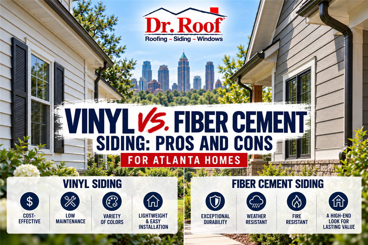 Vinyl vs. Fiber Cement Siding: Pros and Cons for Atlanta Homes