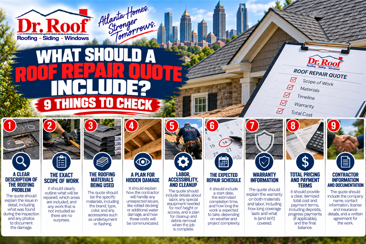 What Should a Roof Repair Quote Include? 9 Things to Check