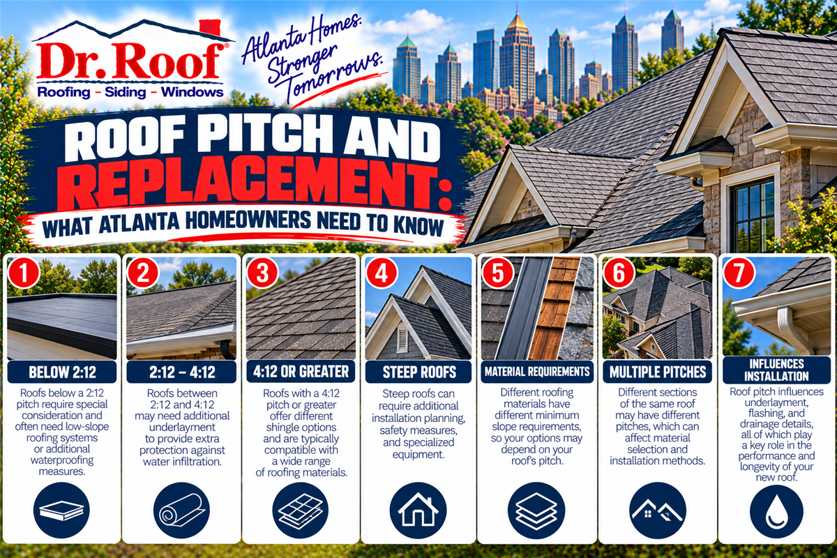 Roof Pitch and Replacement: What Atlanta Homeowners Need to Know