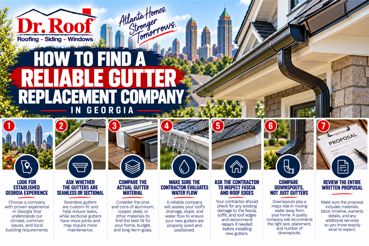 How to Find a Reliable Gutter Replacement Company in Georgia