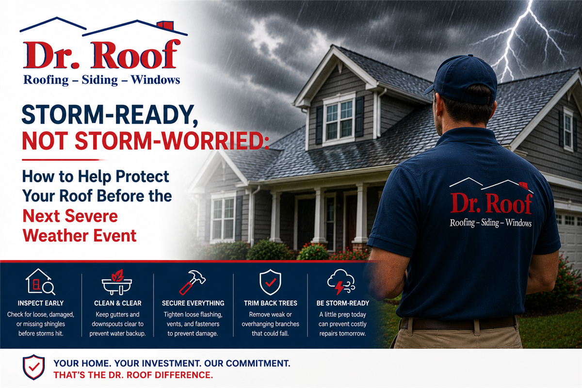 Storm-Ready, Not Storm-Worried: How to Help Protect Your Roof Before the Next Severe Weather Event