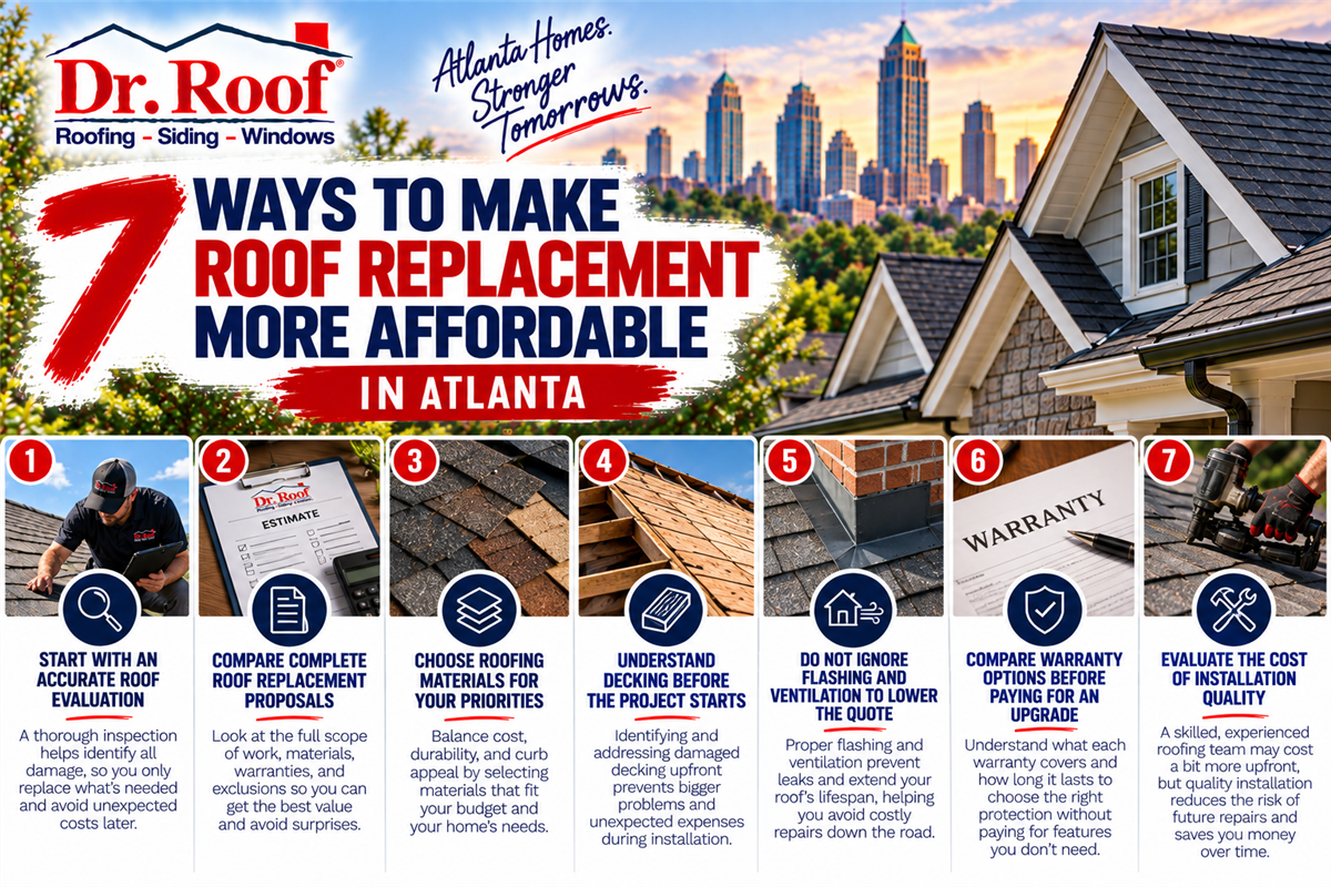 7 Ways to Make Roof Replacement More Affordable in Atlanta