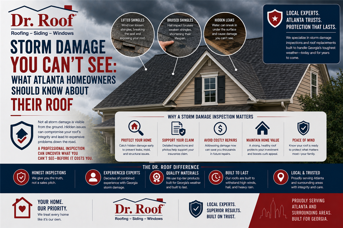 Storm Damage You Can’t See: What Atlanta Homeowners Should Know About Their Roof
