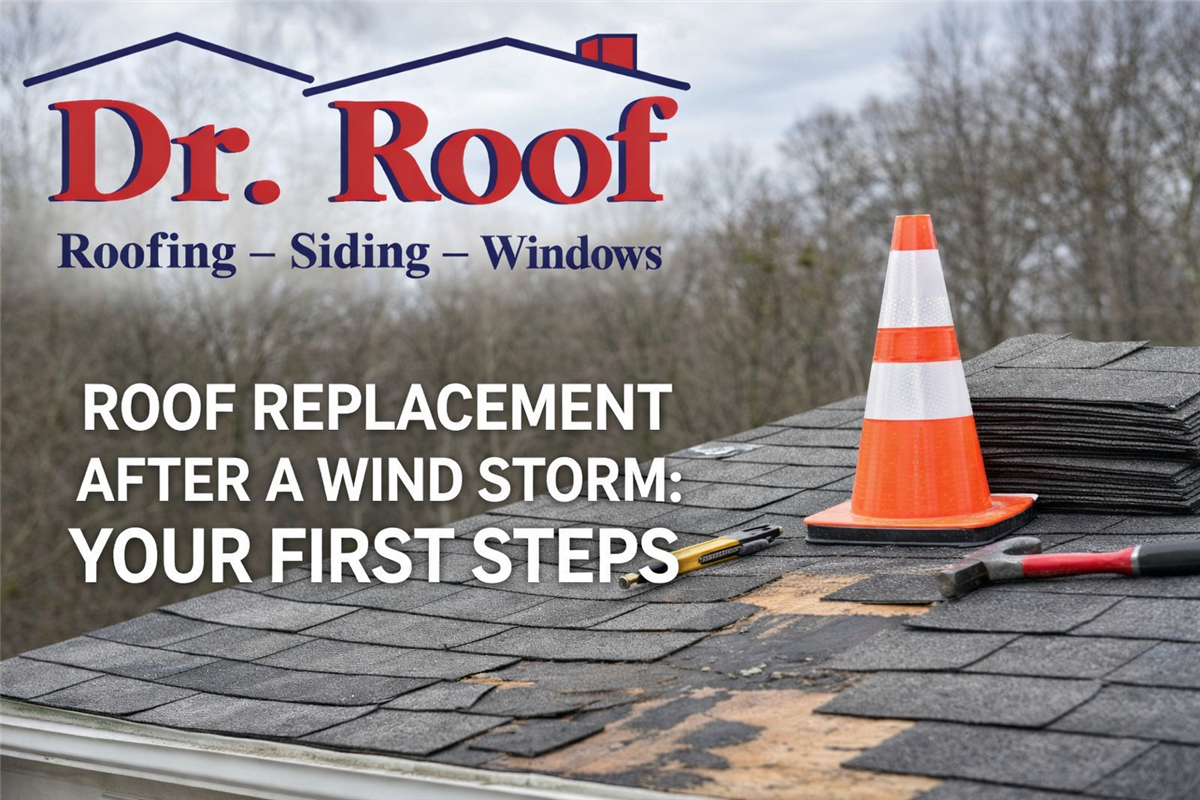 Roof Replacement After a Wind Storm: Your First Steps
