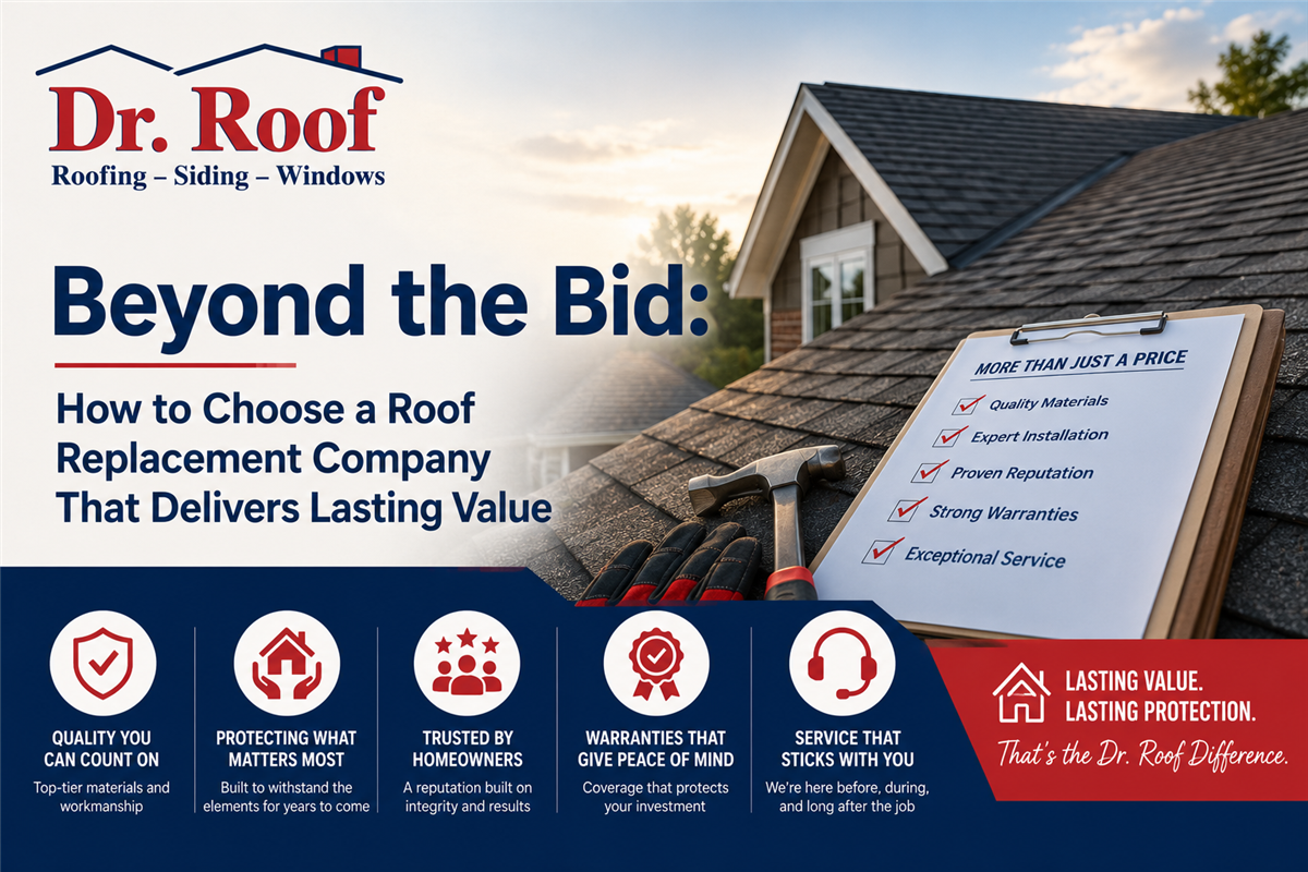 Beyond the Bid: How to Choose a Roof Replacement Company That Delivers Lasting Value