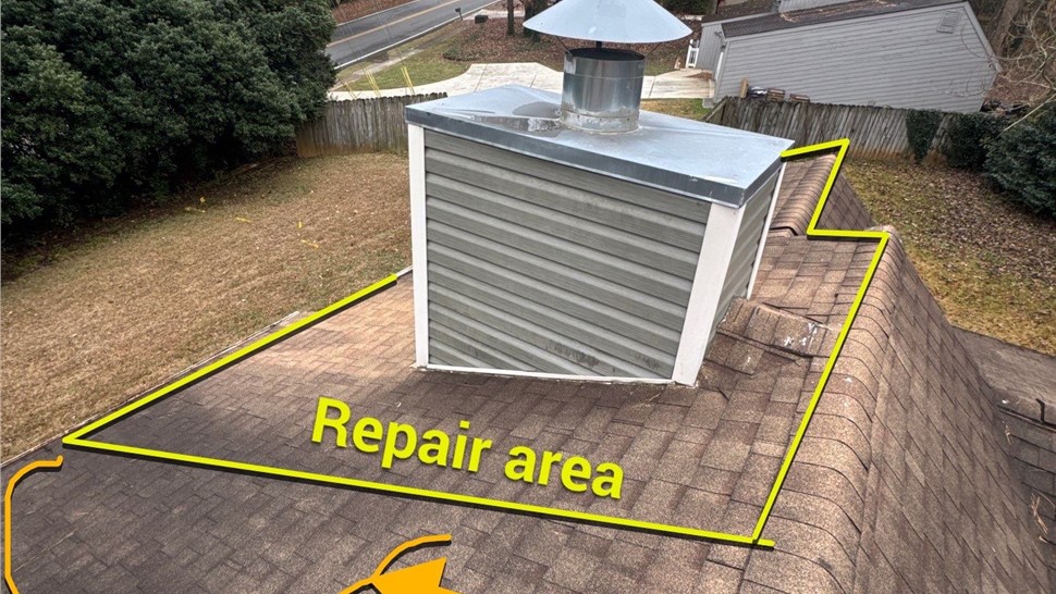 Roof Repair Project in Marietta, GA by Dr. Roof