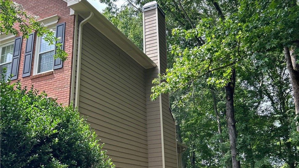 Gutters, Siding Project in Kennesaw, GA by Dr. Roof