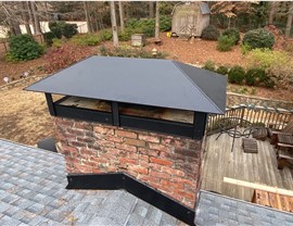 Chimney Protection, Roofing Project in Atlanta, GA by Dr. Roof