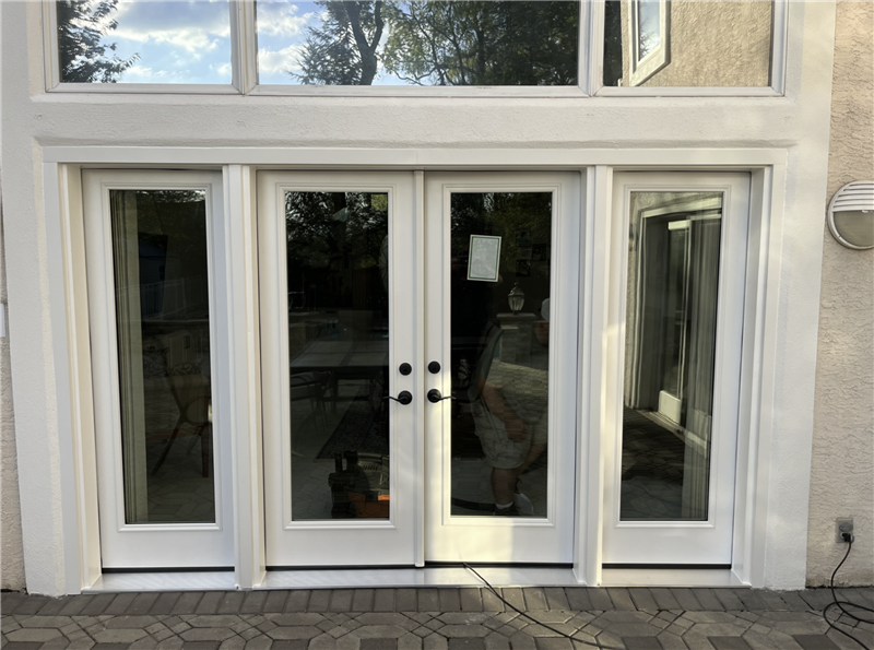 After French door installation in Ambler PA with Sunrise patio doors