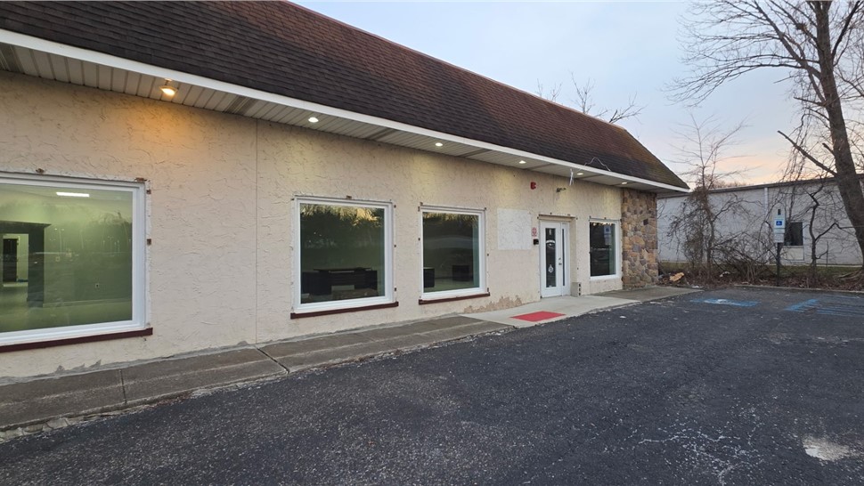 After commercial picture window installation in Trenton NJ showroom