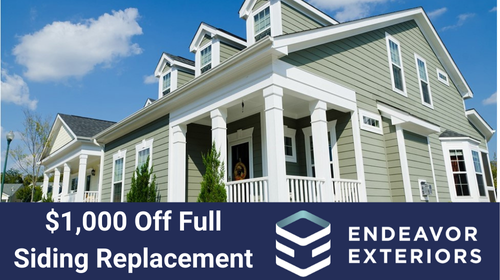 $1,000 off full siding replacement