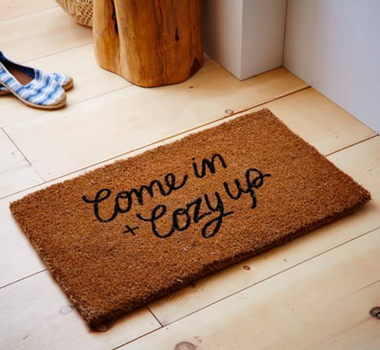 cozy up doormat