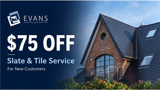 Slate and tile roof service by Evans Roofing & Gutters in Pittsburgh