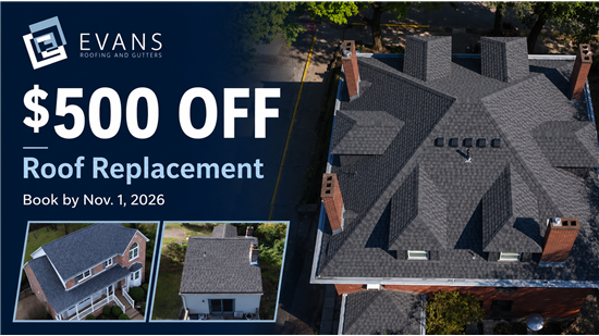 New residential roof replacement by Evans Roofing & Gutters in Pittsburgh