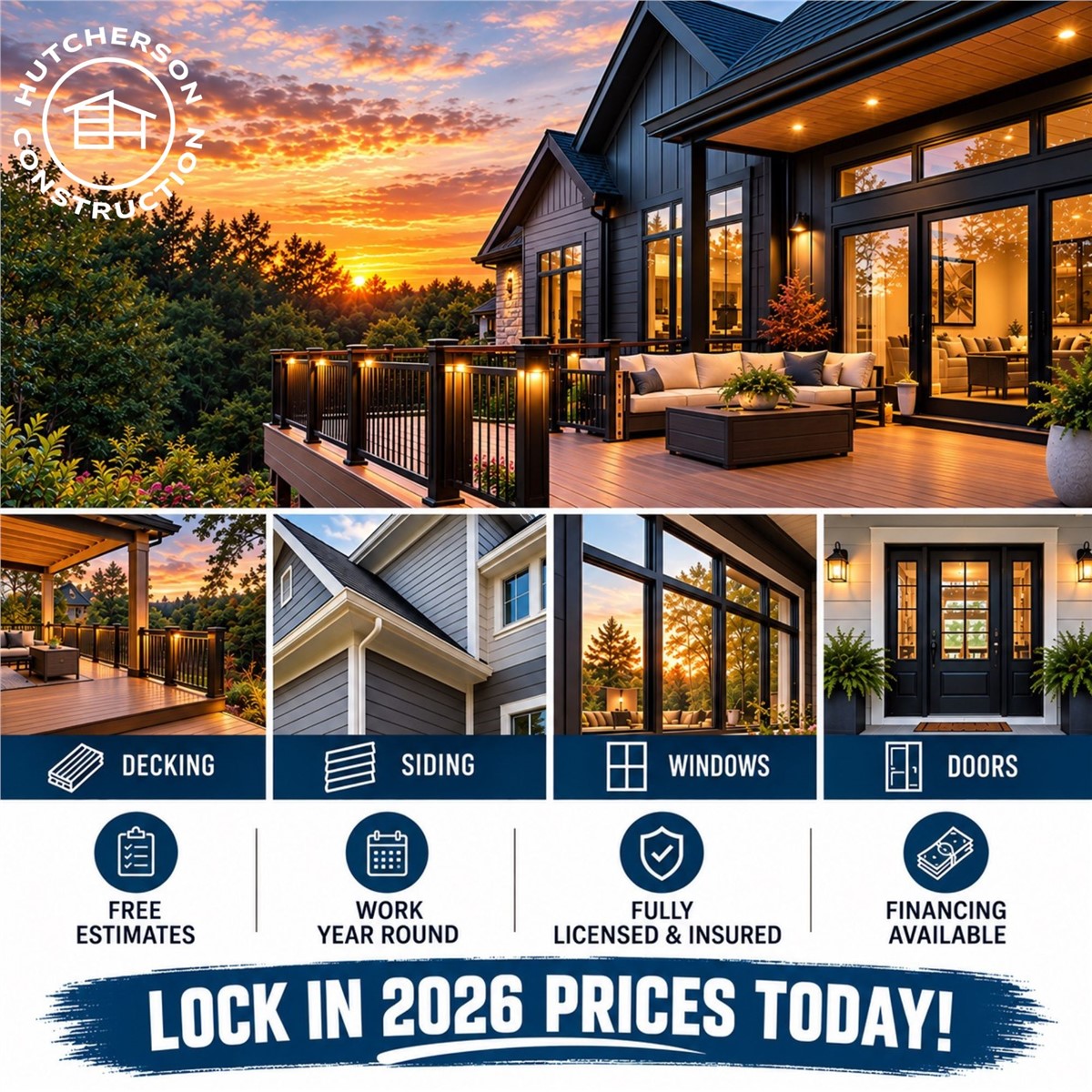 Lock In 2026 Pricing Now, Enjoy Your Home Upgrades This Spring!
