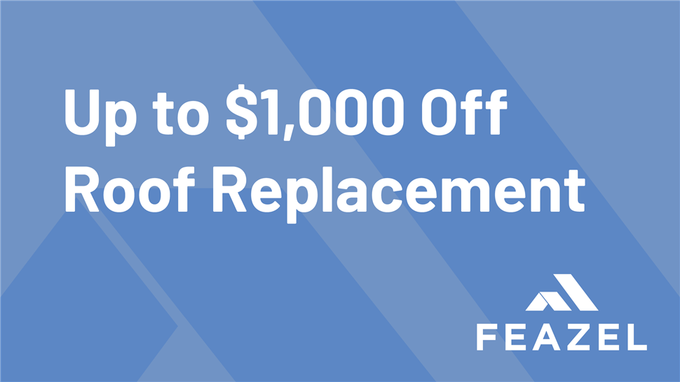 Homeowners can save up to $1,000 off a full roof replacement.
