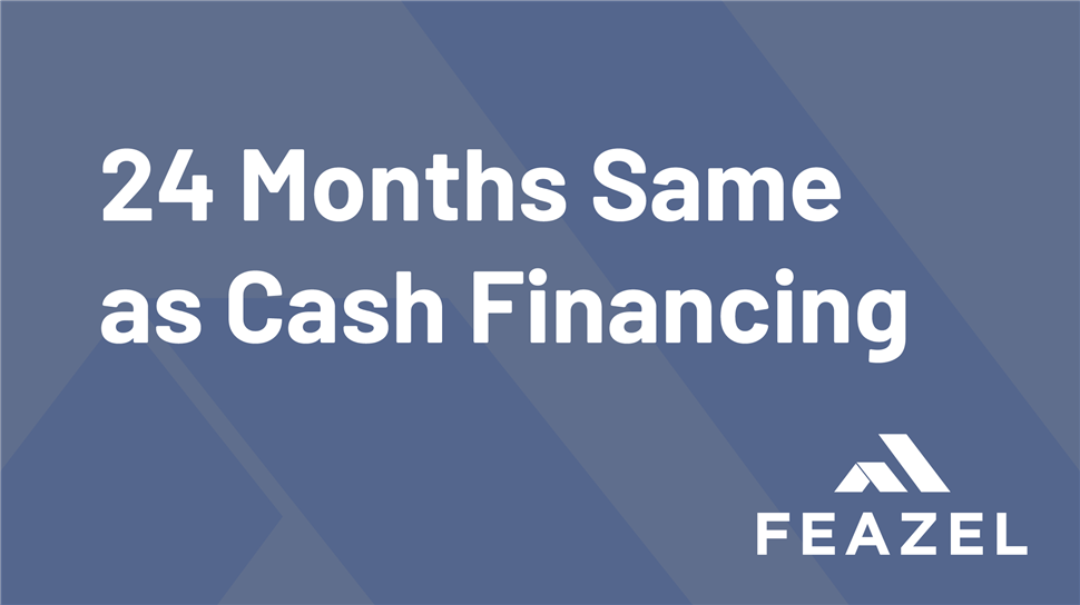 24 Months Same as Cash Financing