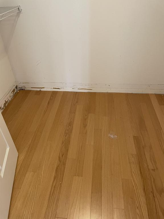 A wall affected by water damage