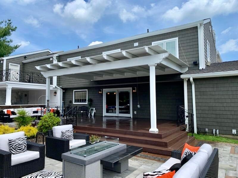 Pergola on a Kansas City home