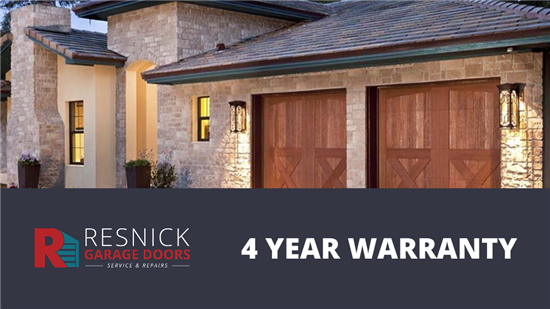 4 Years of Worry-Free Garage Door Coverage