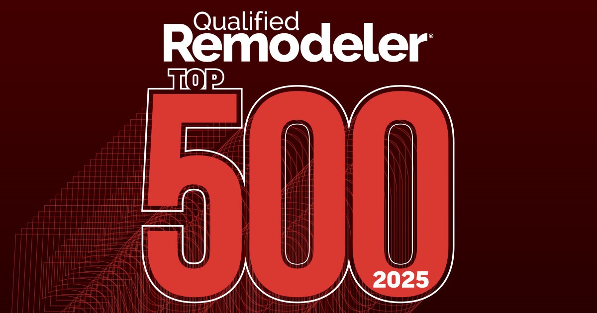 ProEdge Remodeling named to  Qualified Remodeler TOP 500 for 2025