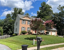 Roof installation in Columbia, MD using Pewter Gray Timberline HDZ shingles.