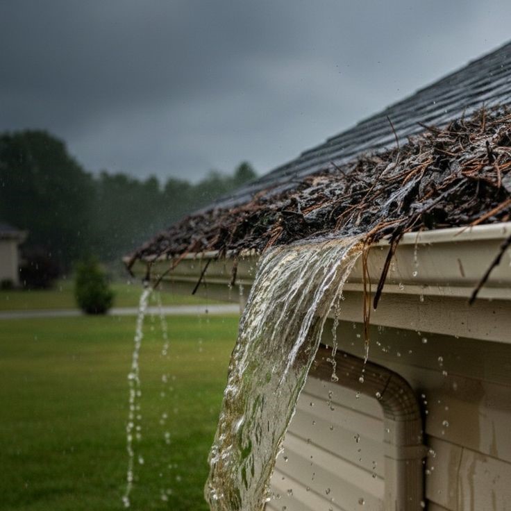 Gutters Overflowing in Heavy Rain: Can That Cause a Roof Leak?