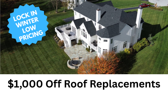 $1,000 off roof replacements