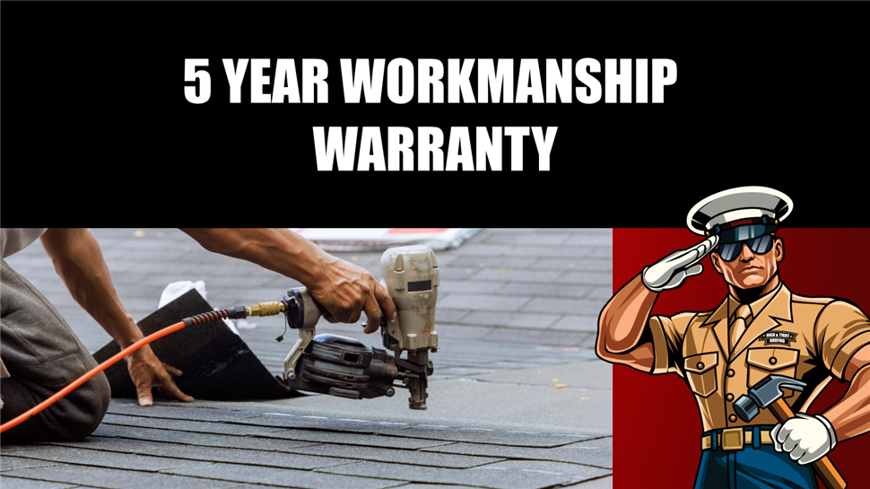 Guaranteed Workmanship for 5 Years—Peace of Mind for Your Home