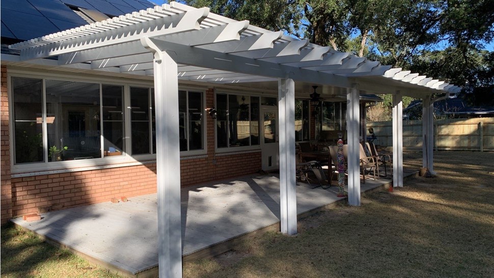 Patio Covers & Pergolas Project in Milton, FL by Hometown Contractors, Inc.