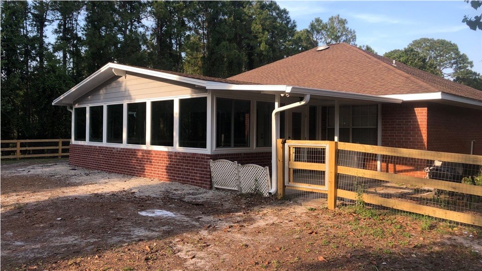 Sunrooms & Enclosures Project in Navarre, FL by Hometown Contractors, Inc.