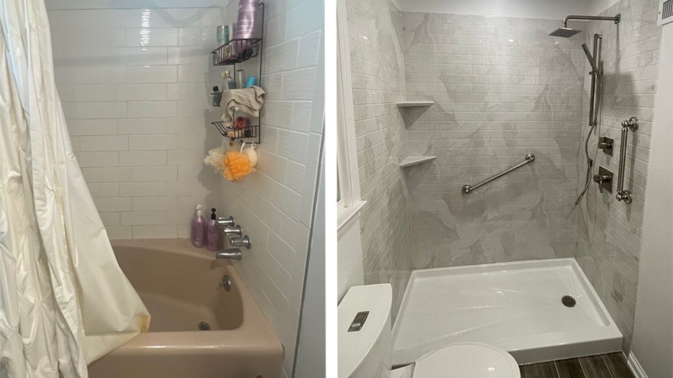 Tubs & Showers Project in Pensacola, FL by Hometown Contractors, Inc.