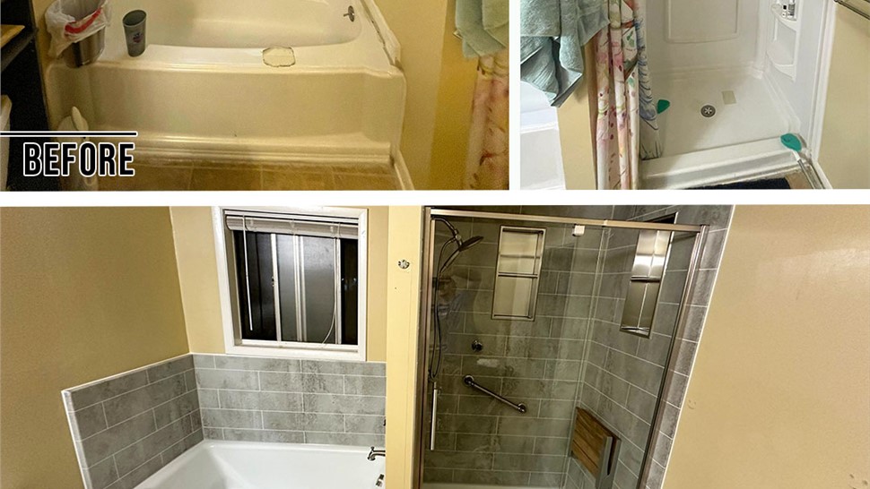 Tubs & Showers Project in Fort Walton Beach, FL by Hometown Contractors, Inc.