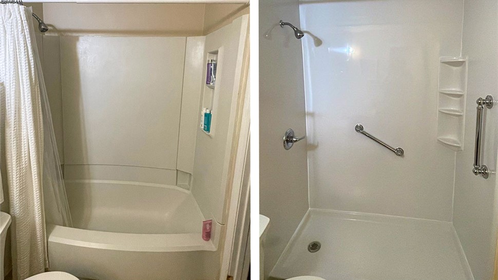 Tubs & Showers Project in Pensacola, FL by Hometown Contractors, Inc.