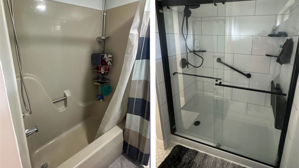 Tubs & Showers Project in Pensacola, FL by Hometown Contractors, Inc.