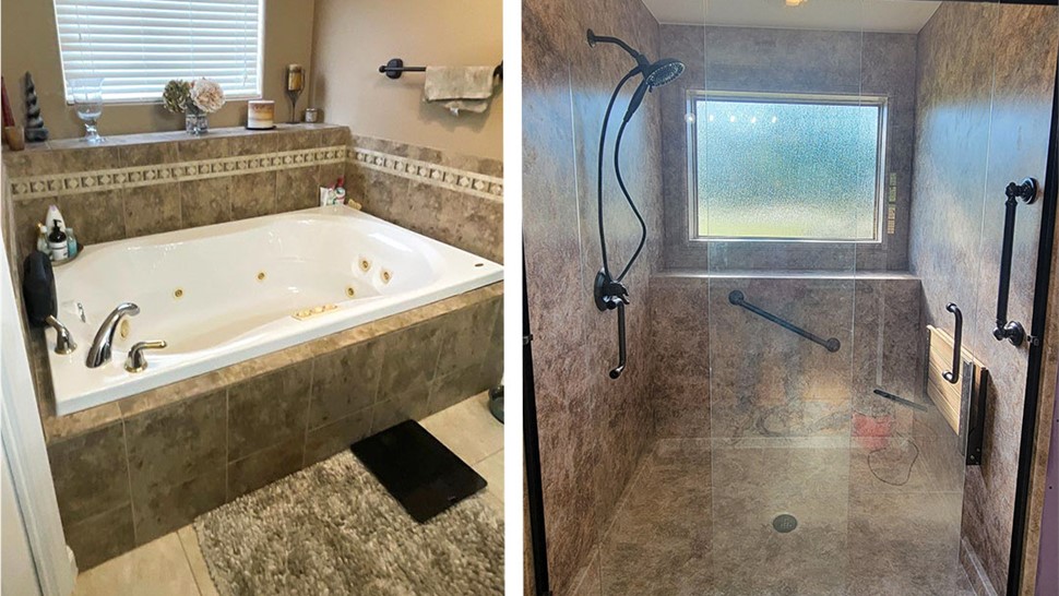 Tubs & Showers Project in Milton, FL by Hometown Contractors, Inc.