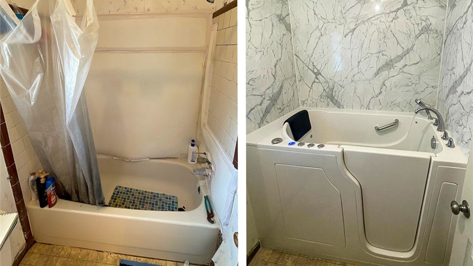 Tubs & Showers Project in Pace, FL by Hometown Contractors, Inc.