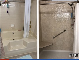 Tubs & Showers, Tubs & Showers Project in Gulf Breeze, FL by Hometown Contractors, Inc.