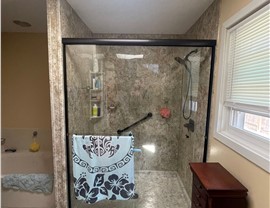 Tubs & Showers Project in Navarre, FL by Hometown Contractors, Inc.