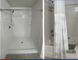 Tubs & Showers Project in Cantonment, FL by Hometown Contractors, Inc.