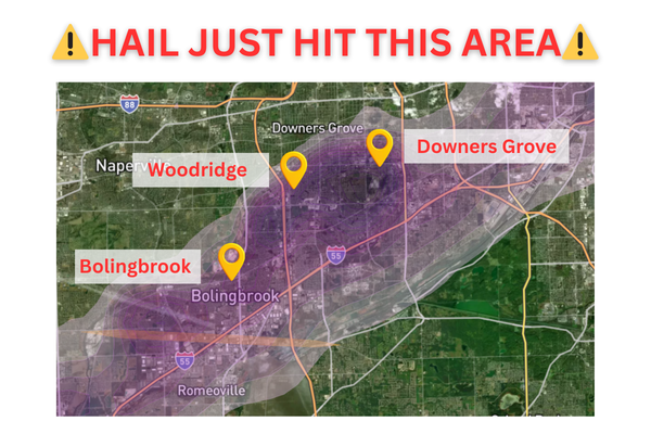 Severe Hailstorm Hits Downers Grove, Darien, Woodridge, and Bolingbrook — What Homeowners Should Do Next