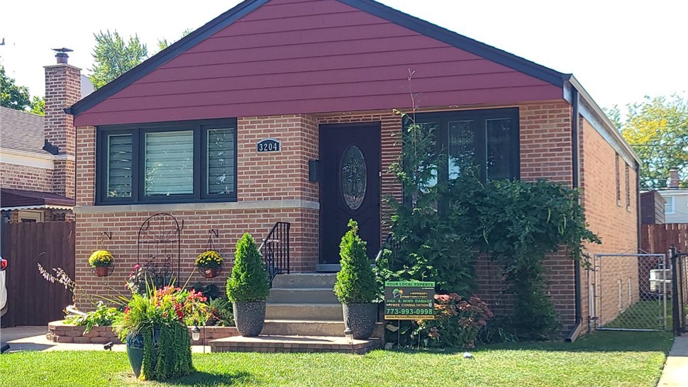 Awnings, Gutters, Roofing, Roofing Replacement Project in Franklin Park, IL by Horizon Restoration