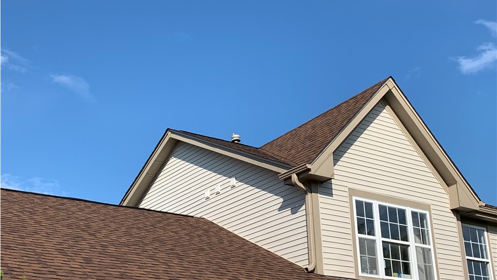 Gutters, Roofing Project in Streamwood, IL by Horizon Restoration