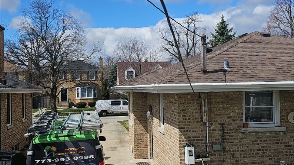 Gutters, Roofing Project in Chicago, IL by Horizon Restoration