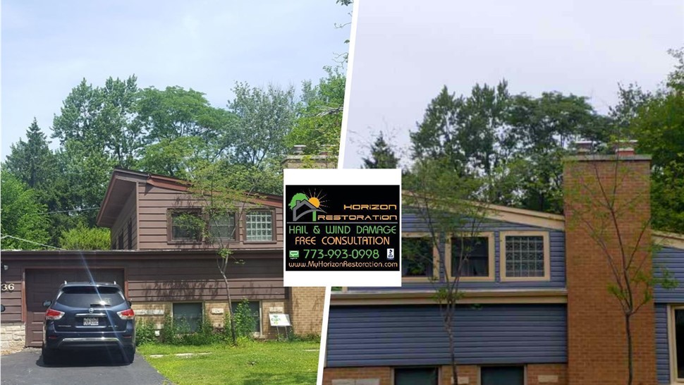 Gutters, Roofing, Siding Project in Northbrook, IL by Horizon Restoration