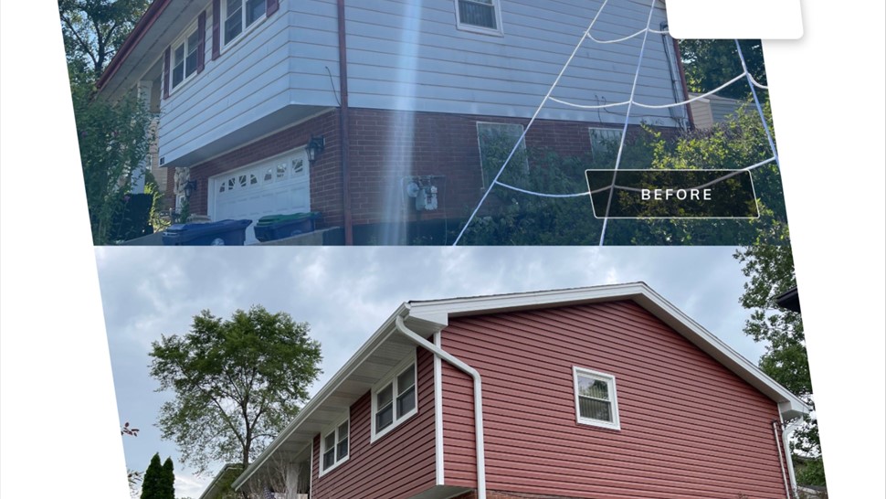 Gutters, Siding Project in Hickory Hills, IL by Horizon Restoration