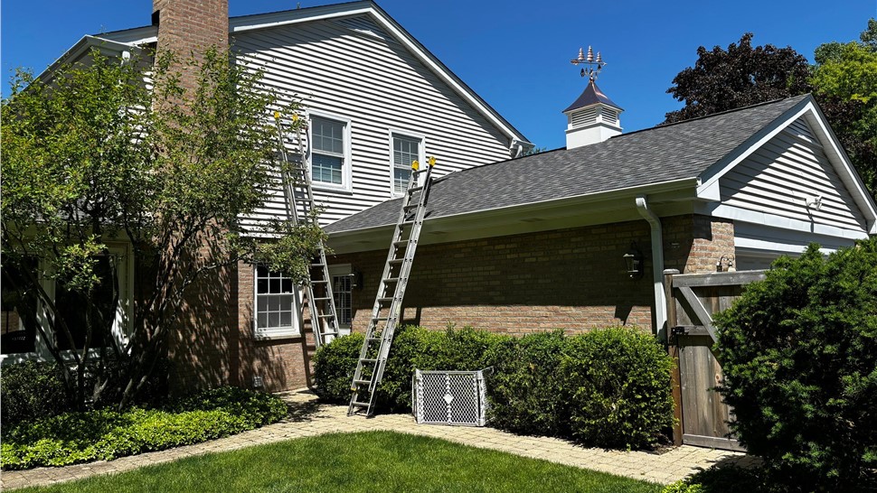 Gutters, Roofing, Roofing Project in Lake Forest, IL by Horizon Restoration