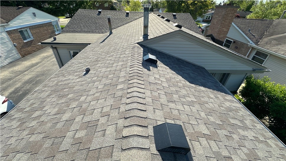 Gutters, Roofing, Roofing Replacement Project in Niles, IL by Horizon Restoration